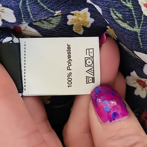 Floral Short Sleeve Midi Dress Ladies Size L - Picture 8 of 10